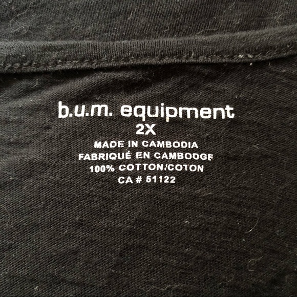 B.U.M. Black Tee with adjustable sleeves - Picture 6 of 8